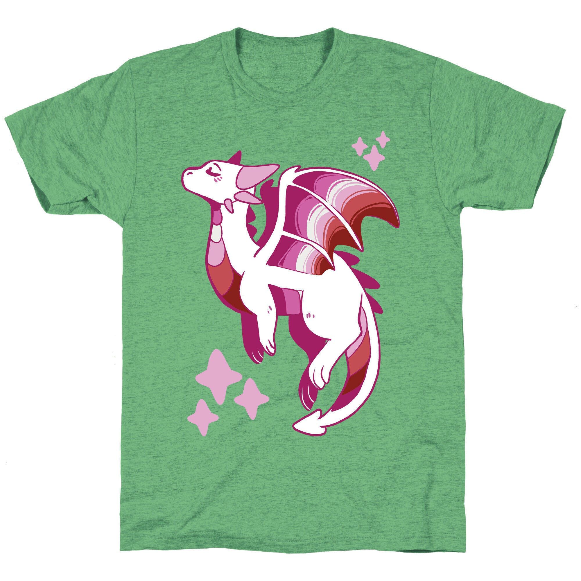Lesbian Pride Dragon Unisex Triblend Tee